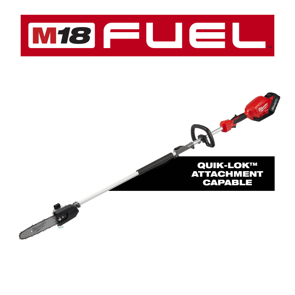 Milwaukee M18 FUEL 10 Inch Pole Saw Kit with QUIK-LOK Attachment Capability from Columbia Safety